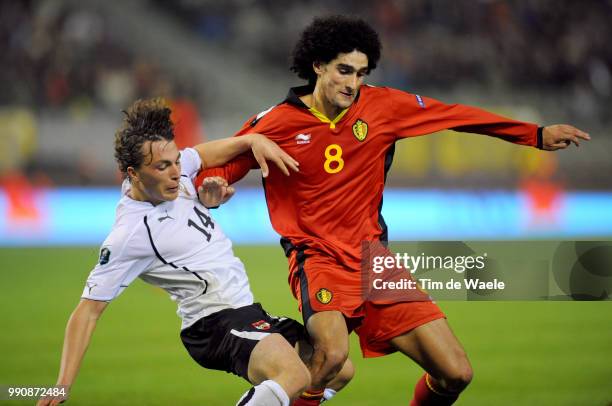 Belgium - Austriamarouane Fellaini / Julian Baumgartlinger / Uefa Euro 2012 Qualification, Autriche Oostenrijk / Tim De Waele