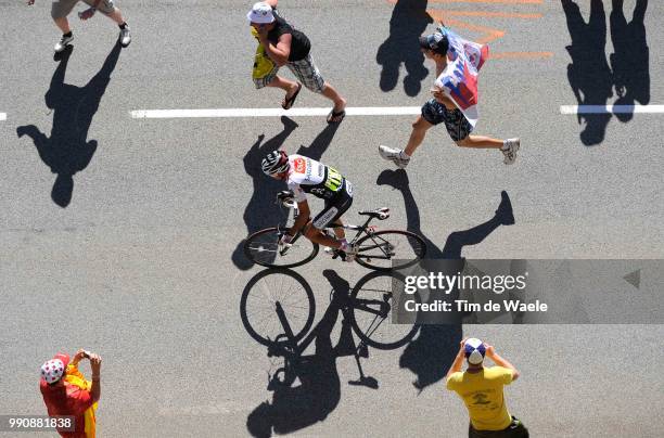 Tour De France, Stage 17Sastre Carlos , Illustration Illustratie, Spectators Public Publiek Shadow Hombre Schaduw /Embrun - L'Alpe-D'Huez /Ronde Van...