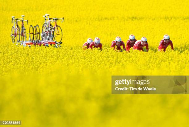 Tour Romandie 2009, Stage 3Illustration Illustratie, Team Cofidis , Moncoutie David , Brard Florent , Buffaz Mickael , Hary Maryan , Kern Christophe...