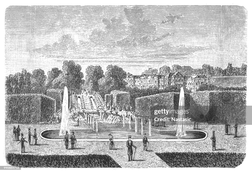 Fountain at Parc de Saint-Cloud, Paris, France