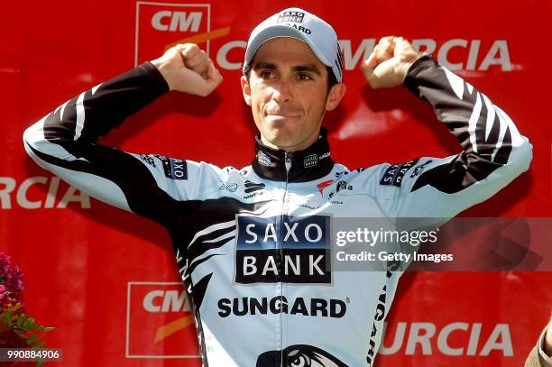 Tour Of Murcia 2011, Stage 3Podium, Alberto Contador Celebration Joie Vreugde, Murcia - Murcia / Time Trial, Contre La Montre, Tijdrit /Vuelta...