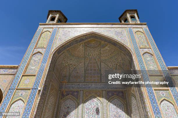 entrance gate of vakil mosque, shiraz, iran - emam khomeini square stock pictures, royalty-free photos & images