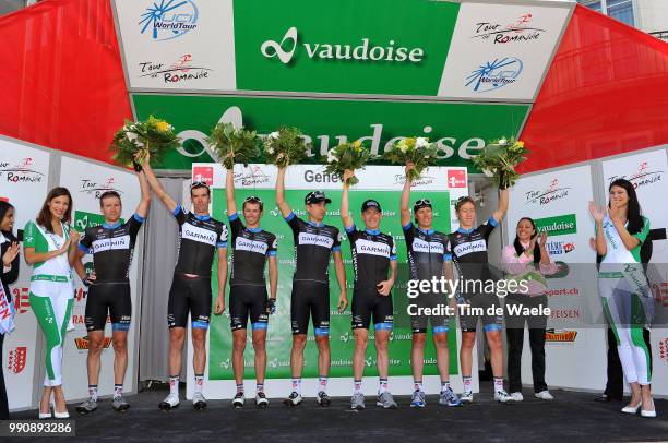 65Th Tour De Romandie 2011, Stage 5Podium, Team Garmin Cervelo / Millar David / Bobridge Jack / Zabriskie David / Talansky Andrew / Stetina Peter /...