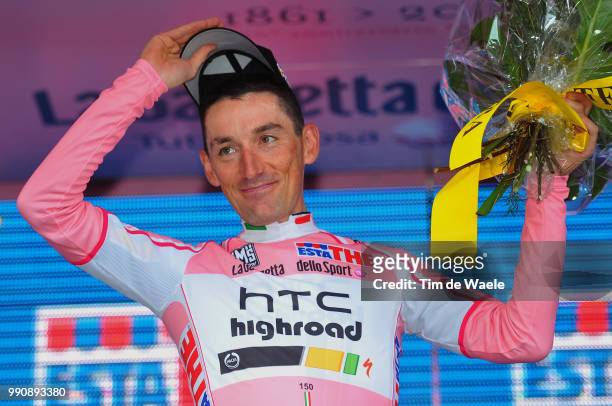 94Th Giro Italia 2011/ Stage 1Podium, Pinotti Marco Pink Jersey, Celebration Joie Vreugde, Venaria Reale - Torino /Team Time Trial, Contre La Montre...