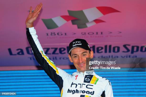 94Th Giro Italia 2011/ Stage 1Podium, Pinotti Marco Celebration Joie Vreugde, Venaria Reale - Torino /Team Time Trial, Contre La Montre Equipes,...