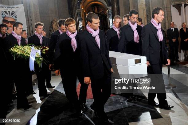 Funeral Wouter Weylandt Friends Of Wouter Amis Copains, Iljo Keisse , Wouter Weylandt Funeral After Tragic And Mortal Accident On Giro Stage 3 - 9 Th...