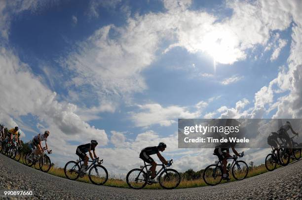 63Th Criterium Du Dauphine, Stage 4Illustration Illustratie, Peleton Peloton, Silhouette, Clouds Nuages Wolken, Team Sky / Landscape Paysage...