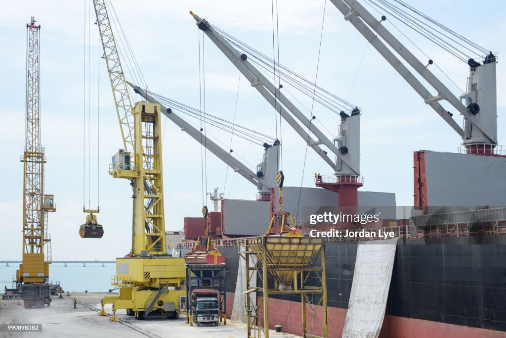 Tanker in the port of Penang