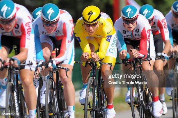 98Th Tour De France 2011, Stage 2Philippe Gilbert Yellow Jersey, Team Omega Pharma Lotto / Les Essarts - Les Essarts / Team Time Trial, Contre La...