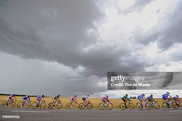 98Th Tour De France 2011, Stage 6Illustration Illustratie, Peleton Peloton, Sky Ciel Wolken Cloud Nuages, Landscape Paysage Landschap, Dinan -...