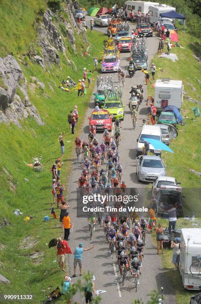 98Th Tour De France 2011, Stage 14Illustration Illustratie, Col D'Agnes / Mountains Montagnes Bergen, Peleton Peloton, Landscape Paysage Landschap,...
