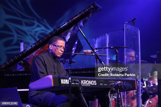 Herbie Hancock performs during the 2018 Festival International de Jazz de Montreal at Quartier des spectacles on July 2nd, 2018 in Montreal, Canada.