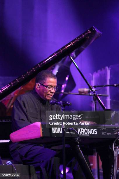 Herbie Hancock performs during the 2018 Festival International de Jazz de Montreal at Quartier des spectacles on July 2nd, 2018 in Montreal, Canada.