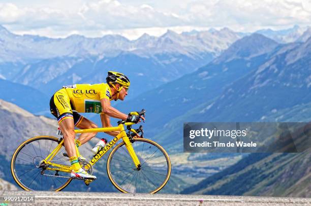 98Th Tour De France 2011, Stage 19Voeckler Thomas Yellow Jersey, Modane Valfrejus - Alpe-D'Huez /Ronde Van Frankrijk, Tdf, Etape Rit Pool Bp / Tim De...