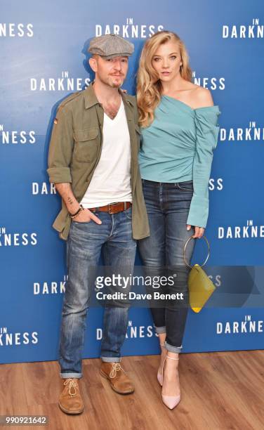 Anthony Byrne and Natalie Dormer attend a special screening of "In Darkness" at Picturehouse Central on July 3, 2018 in London, England.