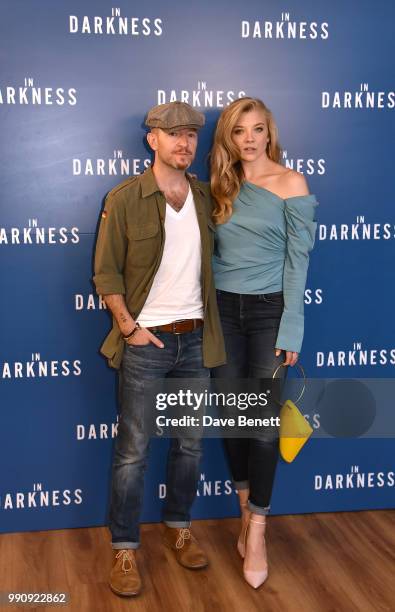 Anthony Byrne and Natalie Dormer attend a special screening of "In Darkness" at Picturehouse Central on July 3, 2018 in London, England.