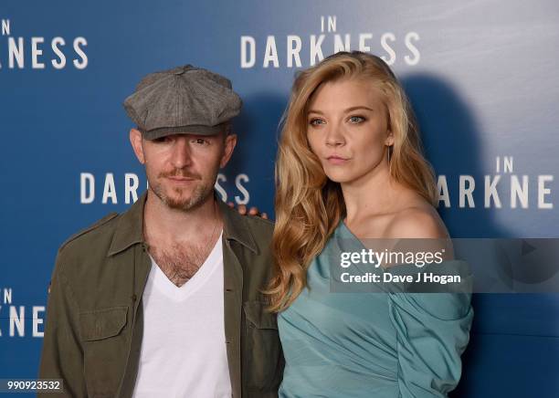 Anthony Byrne and Natalie Dormer attend the UK Screening of 'In Darkness' at Picturehouse Central on July 3, 2018 in London, England.