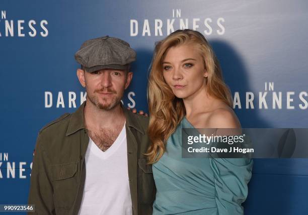 Anthony Byrne and Natalie Dormer attend the UK Screening of 'In Darkness' at Picturehouse Central on July 3, 2018 in London, England.
