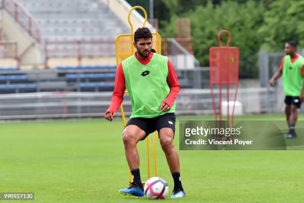 Mehdi ABEID of DFCO during first training session of new season 2018/2019 on July 3, 2018 in Dijon, France.