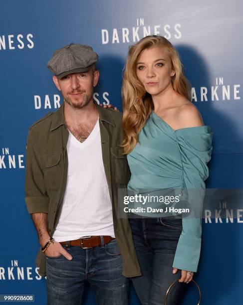 Anthony Byrne and Natalie Dormer attend the UK Screening of 'In Darkness' at Picturehouse Central on July 3, 2018 in London, England.