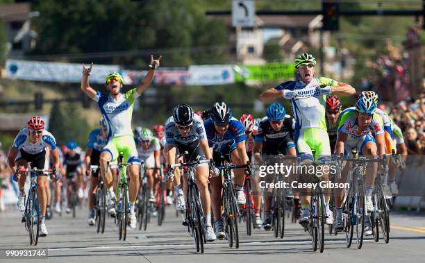 1Th Tour Colorado 2011, Stage 4Arrival, Elia Viviani Celebration Joie Vreugde, Michael Morkov / Kenny Van Hummel / Robert Forster / Avon - Steamboat...