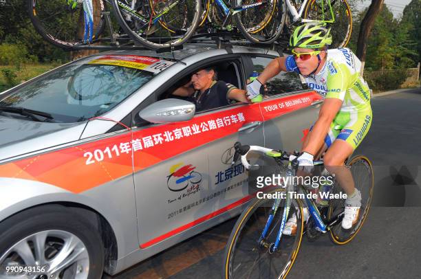 1Th Tour Beijing 2011, Stage 3Juraj Sagan / Mario Scirea Sportsdirector Team Liquigas, Ravitaillement Bevoorrading, Men Tau Gou - Yong Ning / Rit...