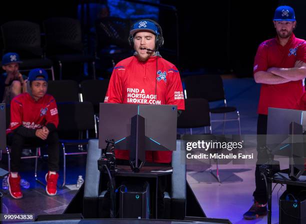 Lets Get It Ramo of Pistons Gaming Team during the game against Raptors Uprising Gaming Club on June 30, 2018 at the NBA 2K League Studio Powered by...