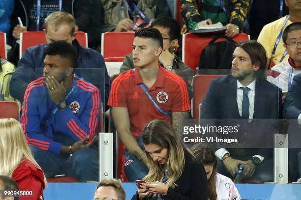 James Rodriguez of Colombia during the 2018 FIFA World Cup Russia round of 16 match between Columbia and England at the Spartak stadium on July 03,...