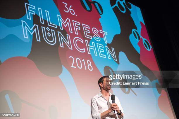 Producer Oliver Berben attends the premiere of the first and second episode of the series 'Die Protokollanttin' as part of the Munich Film Festival...