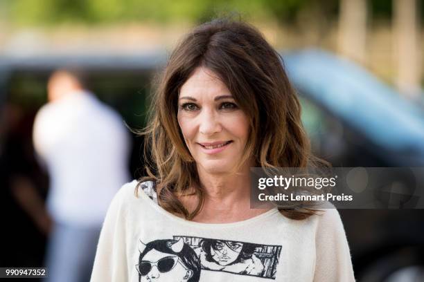 Iris Berben attends the premiere of the first and second episode of the series 'Die Protokollanttin' as part of the Munich Film Festival 2018 at HFF...