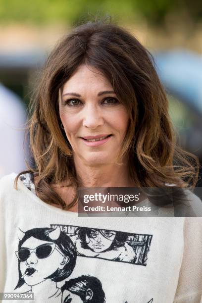 Iris Berben attends the premiere of the first and second episode of the series 'Die Protokollanttin' as part of the Munich Film Festival 2018 at HFF...