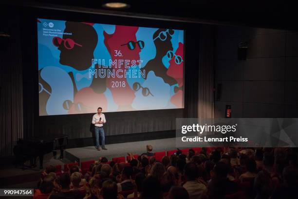 Producer Oliver Berben attends the premiere of the first and second episode of the series 'Die Protokollanttin' as part of the Munich Film Festival...