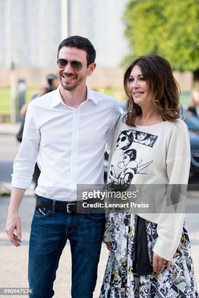 Oliver Berben and Iris Berben attend the premiere of the first and second episode of the series 'Die Protokollanttin' as part of the Munich Film...