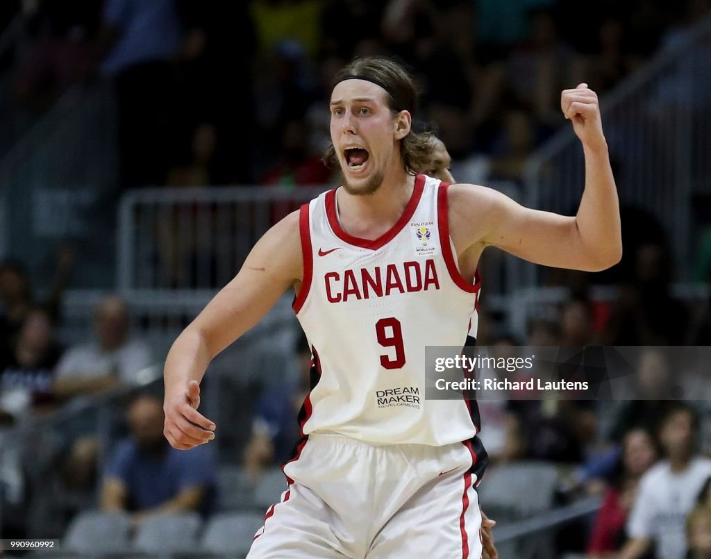 Canada took on the Dominican Republic in a FIBA qualifying game.