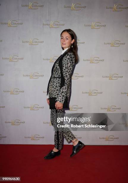 Lea van Acken attends the 20 years event of Luisa Cerano at St Agnes Church on July 3, 2018 in Berlin, Germany.