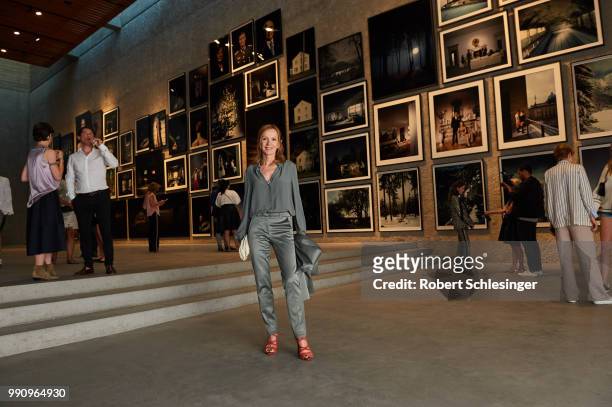 Katja Flint attends the 20 years event of Luisa Cerano at St Agnes Church on July 3, 2018 in Berlin, Germany.
