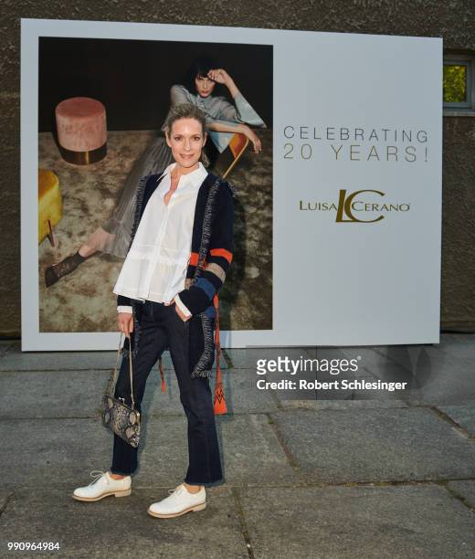 Lisa Martinek attends the 20 years event of Luisa Cerano at St Agnes Church on July 3, 2018 in Berlin, Germany.
