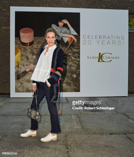 Lisa Martinek attends the 20 years event of Luisa Cerano at St Agnes Church on July 3, 2018 in Berlin, Germany.