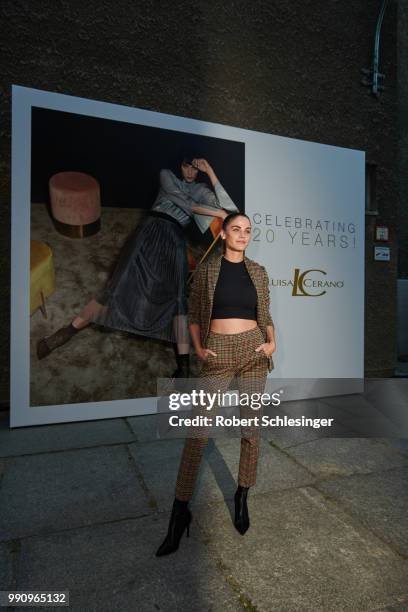 Lisa Tomaschewsky attends the 20 years event of Luisa Cerano at St Agnes Church on July 3, 2018 in Berlin, Germany.