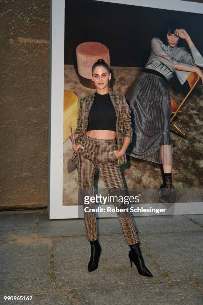 Lisa Tomaschewsky attends the 20 years event of Luisa Cerano at St Agnes Church on July 3, 2018 in Berlin, Germany.