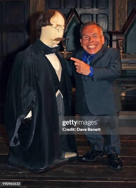 Warwick Davis attends the exclusive launch of the Harry Potter Quiz in the Great Hall at Warner Bros. Studio Tour London - The Making of Harry Potter...