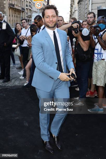 Derek Blasberg arrives at the 'Vogue Foundation Dinner 2018' at Palais Galleria on July 3, 2018 in Paris, France.