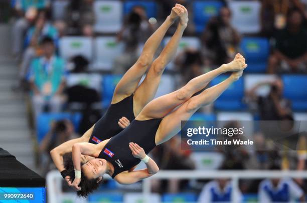 Diving - Womens Synchronised 10M, Final, Kum Hui Choe - Un Hyang Kim , Team Korea /Femmes, Vrouwen, Natation , Diving Plongeon Duiken, Olymische...