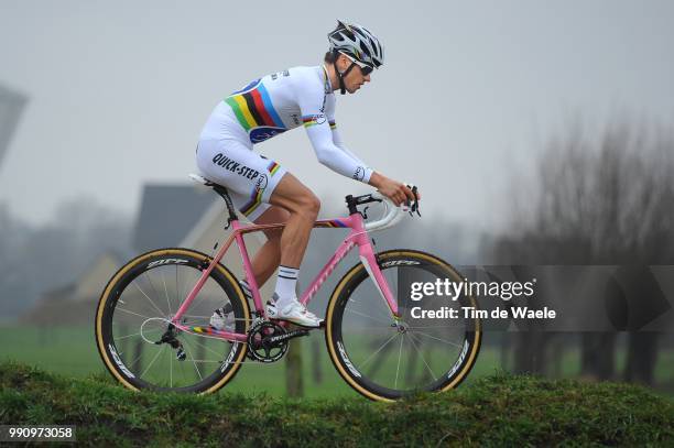 Zdenek Stybar Pink Specialized Bike /Cyclocross World Champion, Team Omega Pharma - Quick Step , Equipe Ploeg, Velo Fiets, Roze, Tim De Waele