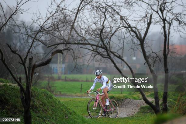 Zdenek Stybar Pink Specialized Bike /Cyclocross World Champion, Team Omega Pharma - Quick Step , Equipe Ploeg, Velo Fiets, Roze, Tim De Waele