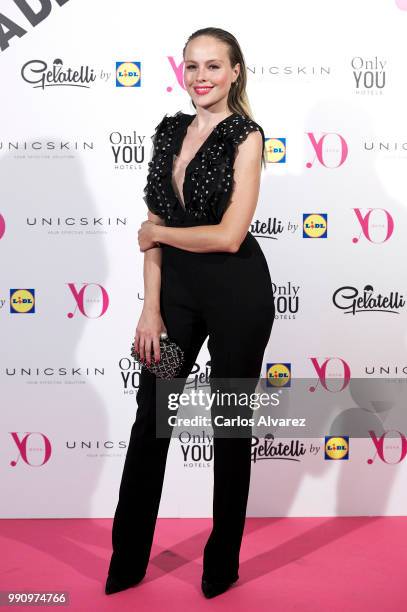 Actress Esmeralda Moya attends the 'Yo Dona' party at Only You Hotel Atocha on July 3, 2018 in Madrid, Spain.