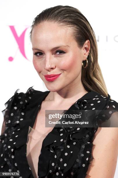 Actress Esmeralda Moya attends the 'Yo Dona' party at Only You Hotel Atocha on July 3, 2018 in Madrid, Spain.