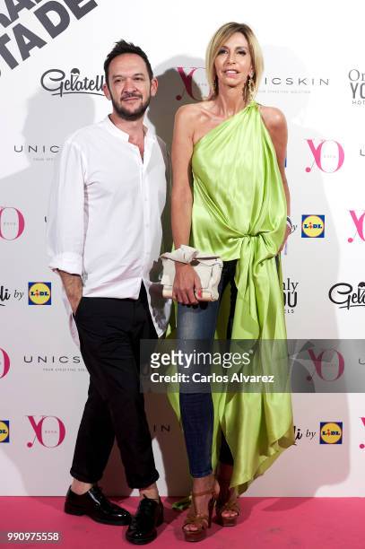 Designer Ulises Merida and Maria Porto attend the 'Yo Dona' party at Only You Hotel Atocha on July 3, 2018 in Madrid, Spain.