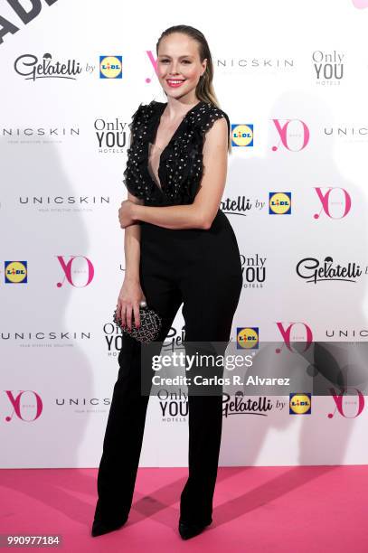 Actress Esmeralda Moya attends the 'Yo Dona' party at Only You Hotel Atocha on July 3, 2018 in Madrid, Spain.