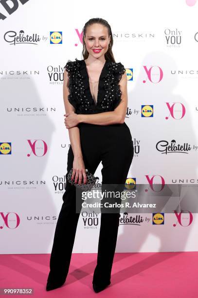 Actress Esmeralda Moya attends the 'Yo Dona' party at Only You Hotel Atocha on July 3, 2018 in Madrid, Spain.